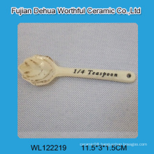 Custom ceramic measuring spoons of 1/4 teaspoon with logo